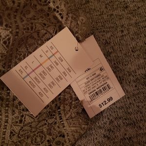 Auden grey strapless bra